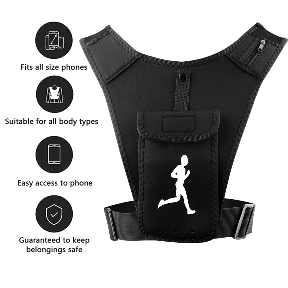 Adjustable Running Vest Phone  - Running Gear Essential recension och pris