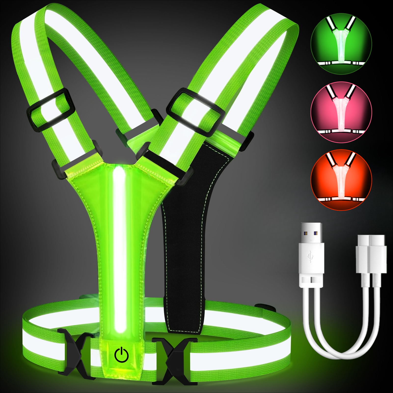 Outdoor Night Walking Safety V - Running Gear Essential recension och pris