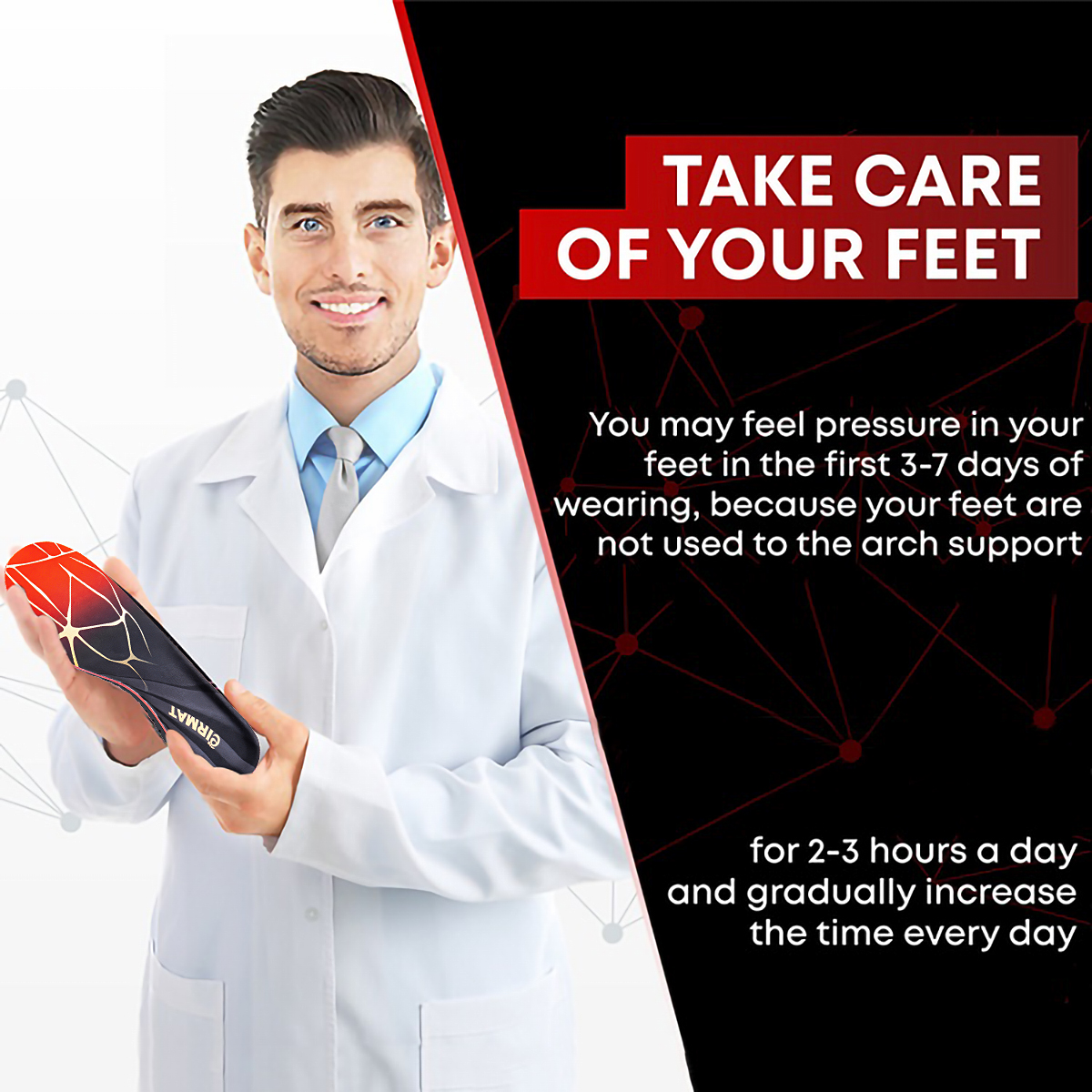 220+ Lbs Premium Orthopedic He - Insole Arch Support recension och pris
