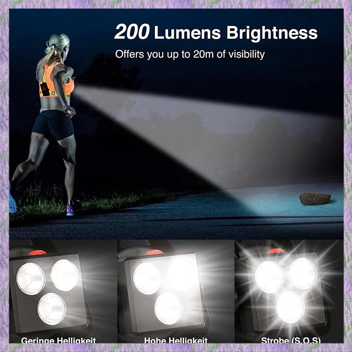 A63K-Night Running Lights For  - Runners Gear recension och pris