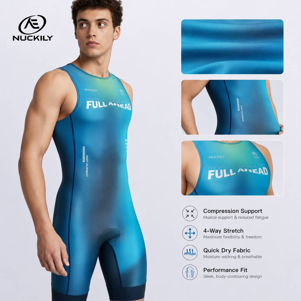 NUCKILY Triathlon Suit Sleevel - Running Gear Essential recension och pris