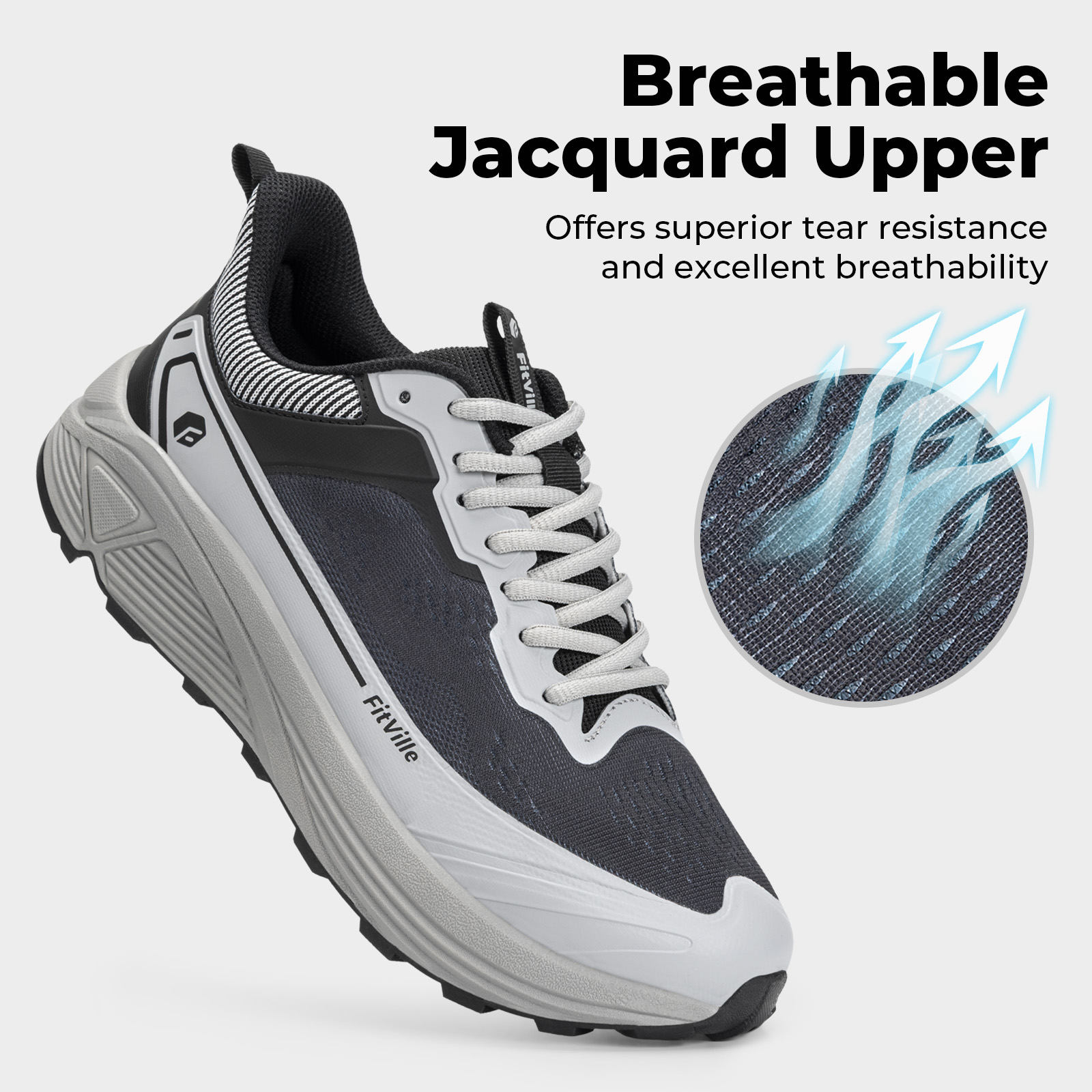 FitVille Wide Sports Shoes Wea - Insole Arch Support recension och pris