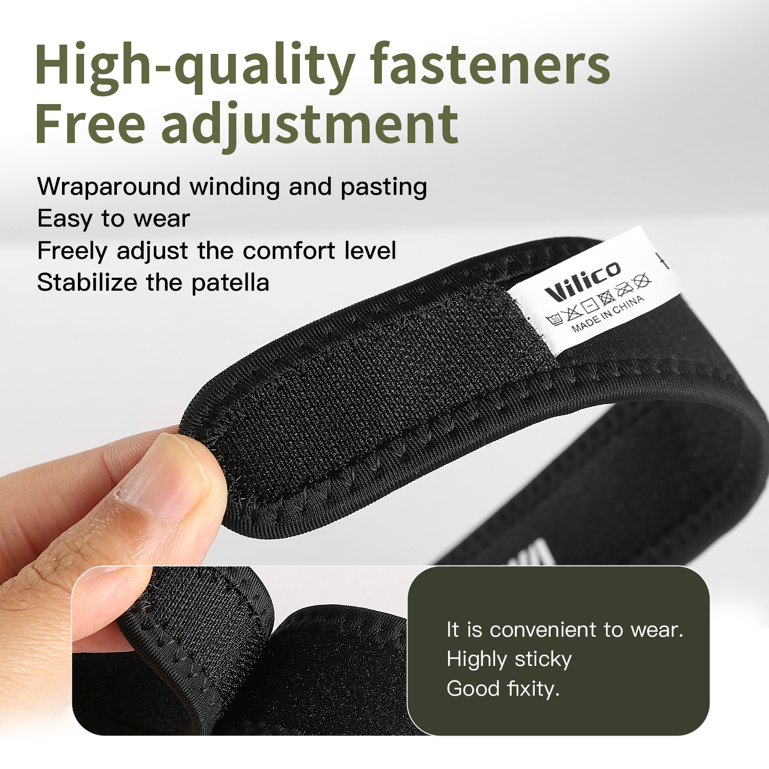 1PC Patella Kneecap Band Silic - Running Gear Essential recension och pris